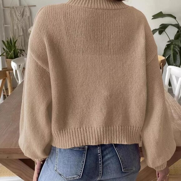 Open Front Dropped Shoulder Cardigan - Picture 3 of 16